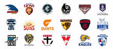 Load image into Gallery viewer, AFL TEAM LOGO STICKER 100 x 100mm or 50 x 50mm

